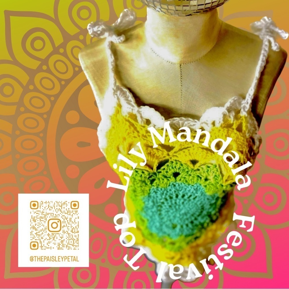MANDALA CROCHETED FESTIVAL OR SWIM TOP